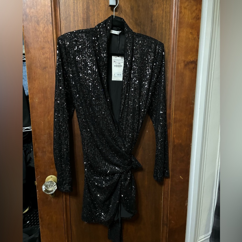 Zara sequin dress